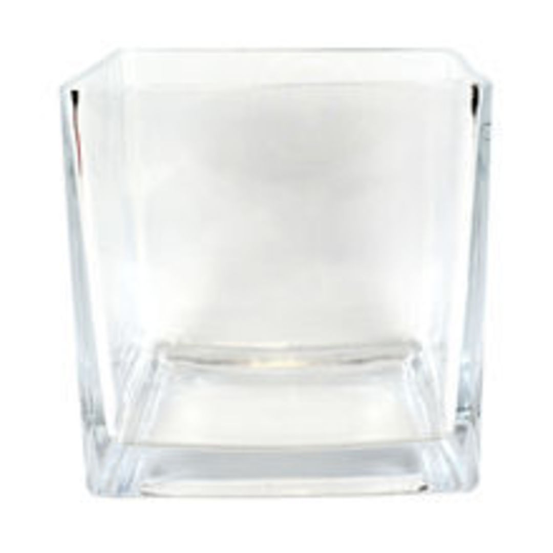 Square Glass Vase (16 x 18cm) image 0